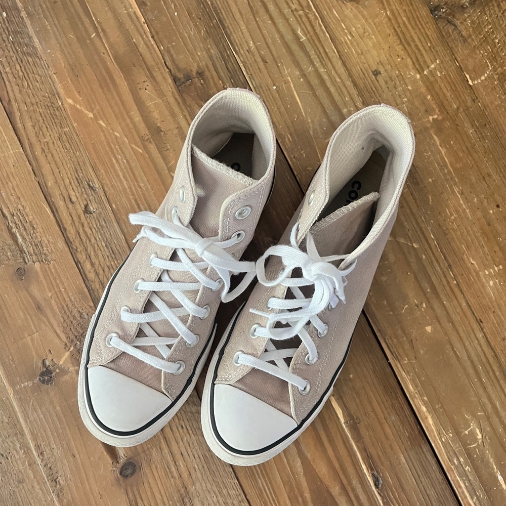 Converse Women's High-Top Platform Sneakers - Tan - Picture 2 of 7